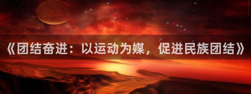杏鑫主管：《团结奋进：以运动为媒，促进民族团结》