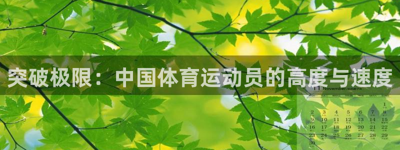 杏鑫体育2官网入口：突破极限：中国体育运动员的高度与速度