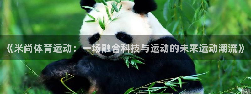 杏鑫代理：《米尚体育运动：一场融合科技与运动的未来运动潮流》